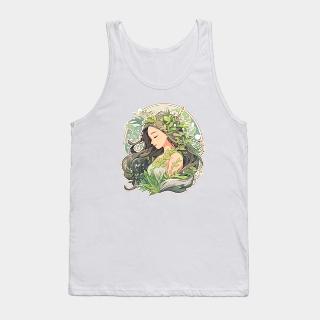 Goddess of Nature Tank Top by DarkSideRunners